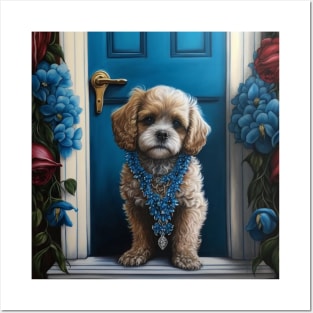 Cavoodle Portrait Posters and Art